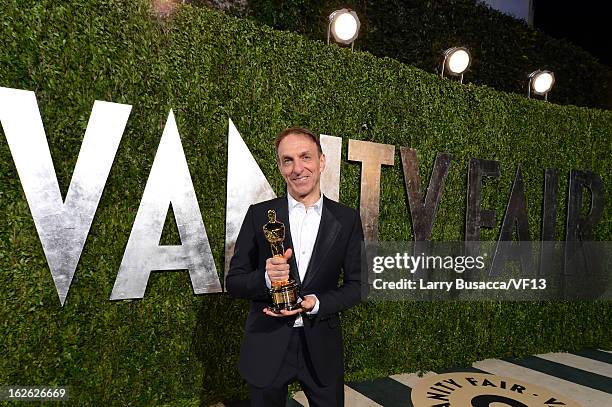 Composer Mychael Danna arrives for the 2013 Vanity Fair Oscar Party hosted by Graydon Carter at Sunset Tower on February 24, 2013 in West Hollywood,...