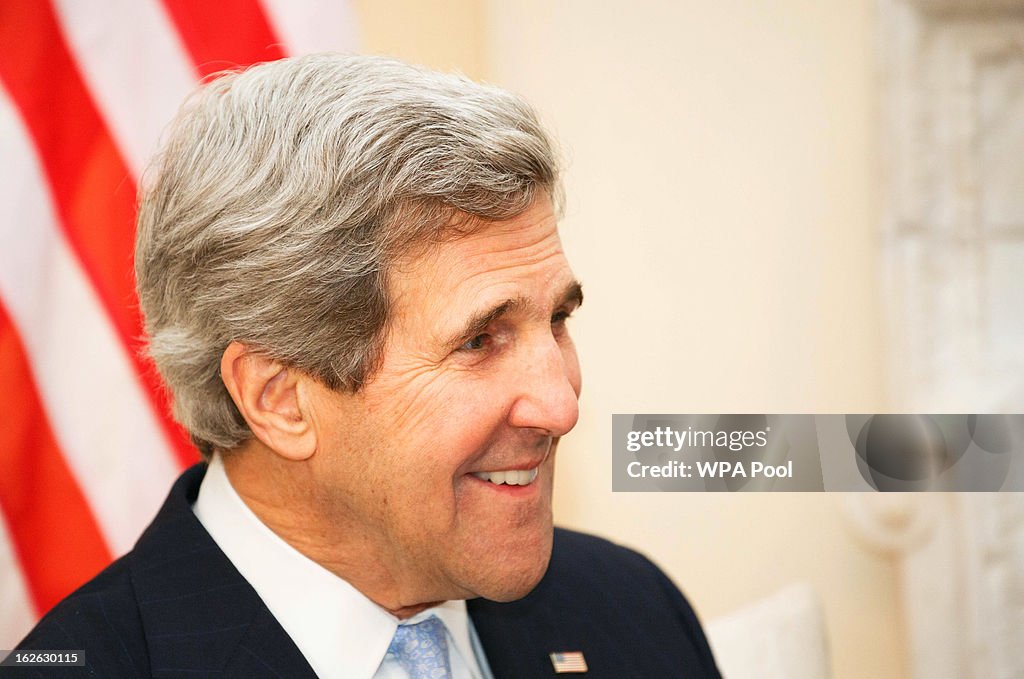 US Secretary of State John Kerry Meets Prime Minister David Cameron