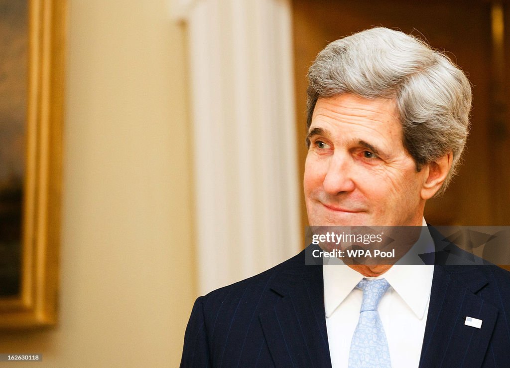 US Secretary of State John Kerry Meets Prime Minister David Cameron