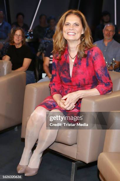 Sarah Wiener during the NDR Talk Show at NDR Studios on August 25, 2023 in Hamburg, Germany.