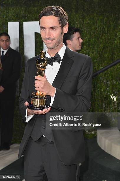 Director Malik Bendjelloul arrives at the 2013 Vanity Fair Oscar Party hosted by Graydon Carter at Sunset Tower on February 24, 2013 in West...