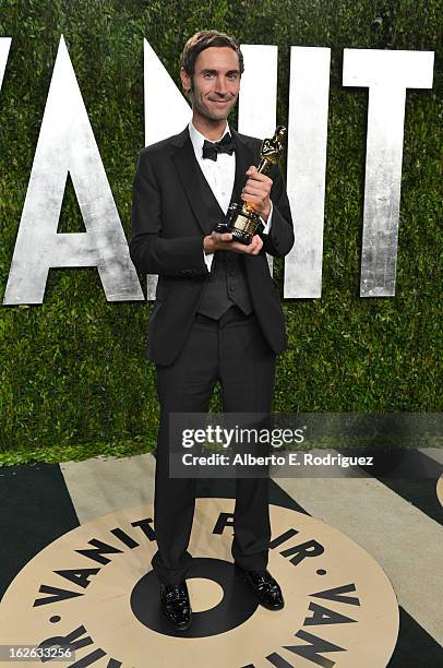 Director Malik Bendjelloul arrives at the 2013 Vanity Fair Oscar Party hosted by Graydon Carter at Sunset Tower on February 24, 2013 in West...