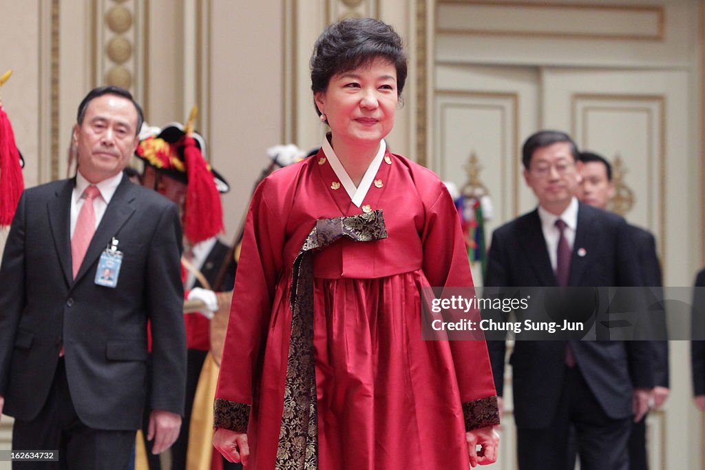 Park Geun-Hye Inargurated As First Female President Of South Korea