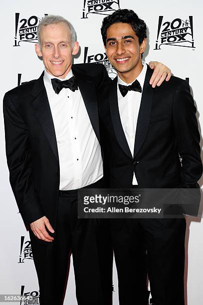 Actor Suraj Sharma and "Life of Pi" film editor Tim Squyres attend the 20th Century FOX and FOX Searchlight Academy Award Nominees Party at Lure on...