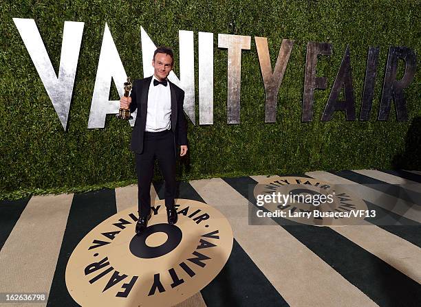 Writer Chris Terrio arrives for the 2013 Vanity Fair Oscar Party hosted by Graydon Carter at Sunset Tower on February 24, 2013 in West Hollywood,...