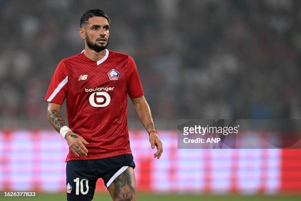 Remy Cabella of Lille OSC during the Conference League play-off match between Lille OSC and HNK Rijeka at Pierre-Mauroy Stadium on August 24, 2023 in...