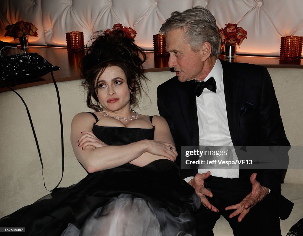 Actors Helena Bonham Carter and Michael Douglas attend the 2013