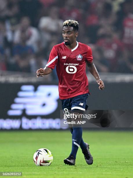 Angel Gomes of Lille OSC during the Conference League play-off match between Lille OSC and HNK Rijeka at Pierre-Mauroy Stadium on August 24, 2023 in...