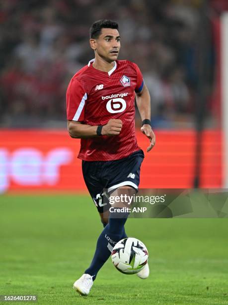 Benjamin Andre of Lille OSC during the Conference League play-off match between Lille OSC and HNK Rijeka at Pierre-Mauroy Stadium on August 24, 2023...