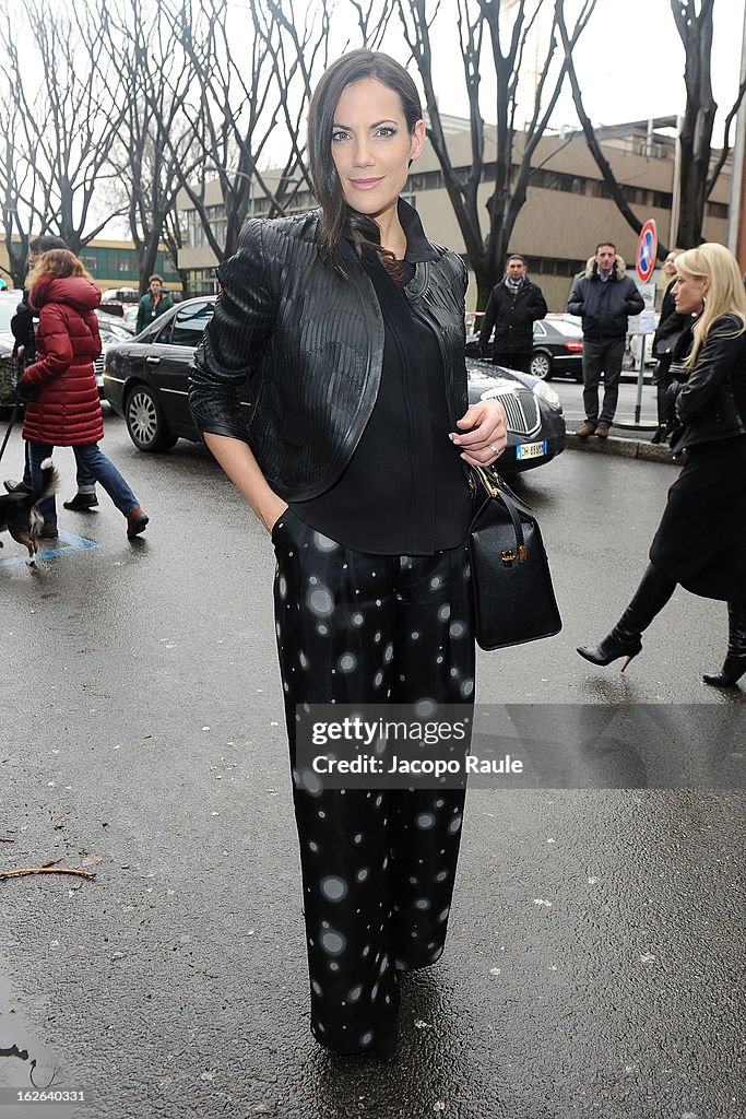 Giorgio Armani - Arrivals - MFW F/W 2013