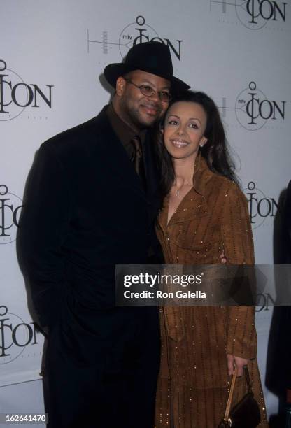 Producer Jimmy Jam and wife Lisa Padilla attend MTV Icon-Janet Jackson on March 10, 2001 at Sony Studios in Culver City, California.