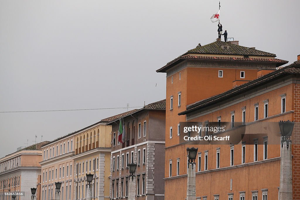 The Vatican Prepares For The Departure This Week Of Pope Benedict XVI