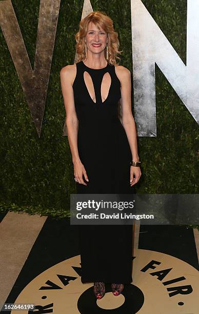 Actress Laura Dern attends the 2013 Vanity Fair Oscar Party at the Sunset Tower Hotel on February 24, 2013 in West Hollywood, California.