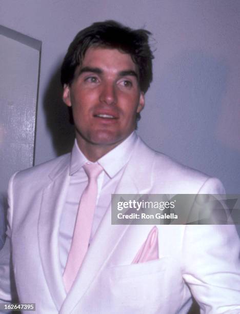 Actor Sam J. Jones poses for photographs at their wedding reception on May 1, 1982 at the Berwin Entertainment Center in Hollywood, California.