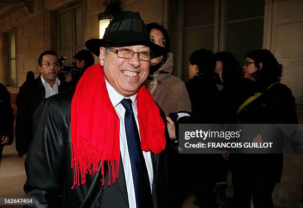 Albert Chennouf-Meyer, the father of late paratrooper Abel Chennouf killed by Islamist gunman Mohamed Merah in Montauban in March 2012, arrives at...