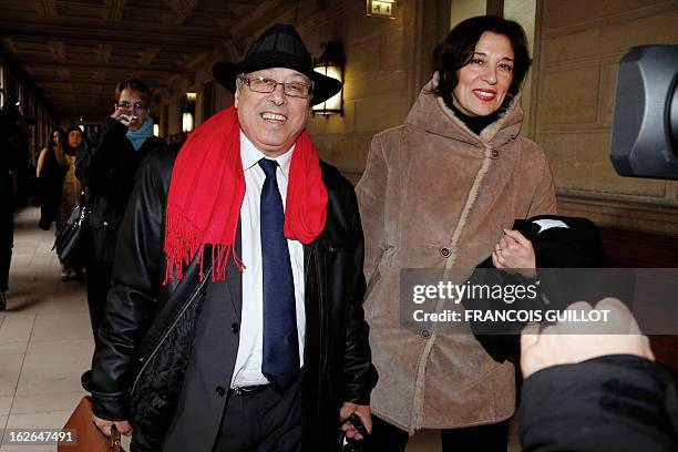 Albert Chennouf-Meyer , the father of late paratrooper Abel Chennouf killed by Islamist gunman Mohamed Merah in Montauban in March 2012, arrives with...