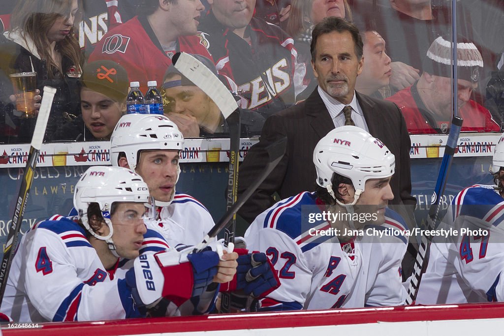 New York Rangers v Ottawa Senators