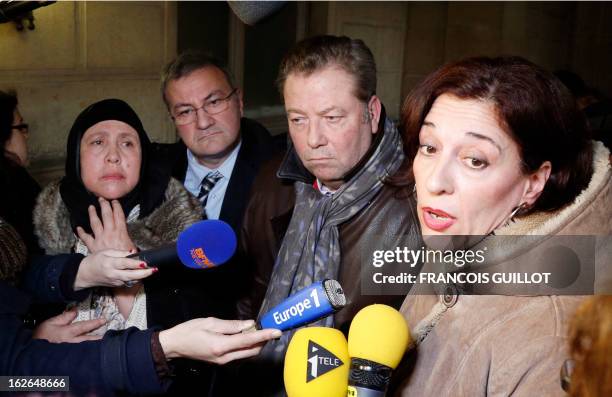 Beatrice Dubreuil , the lawyer of Albert Chennouf-Meyer, the father of late paratrooper Abel Chennouf killed by Islamist gunman Mohamed Merah in...