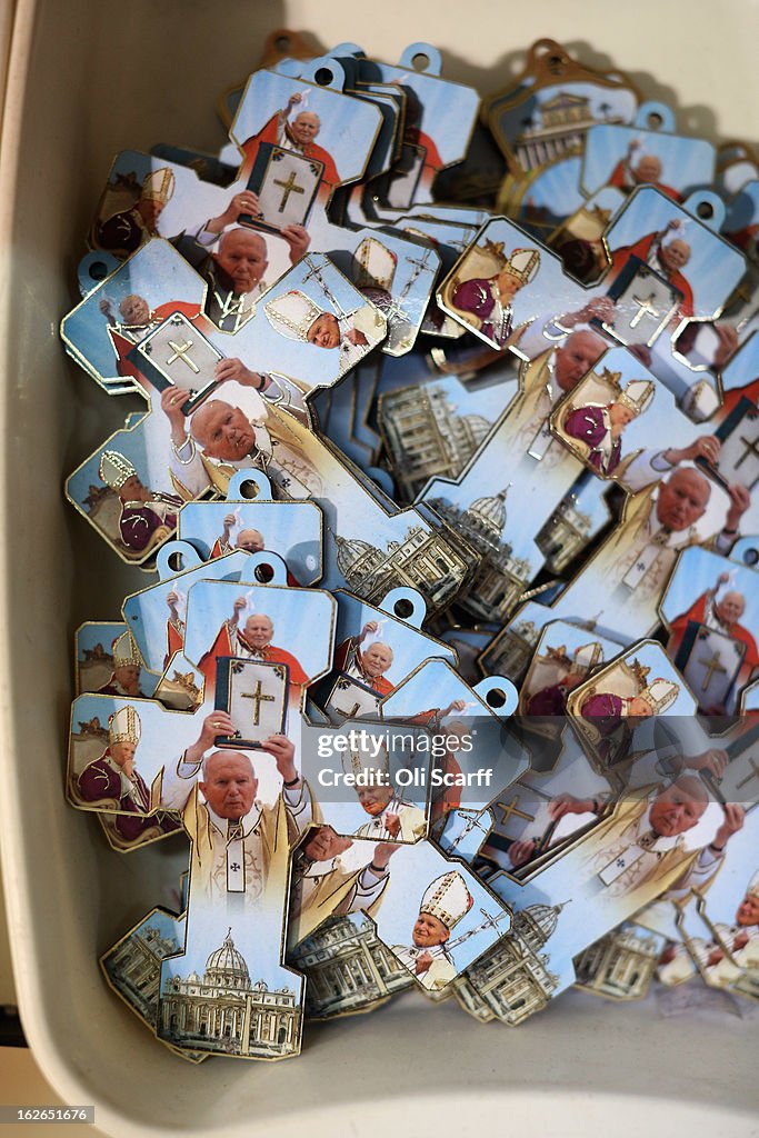 Mementoes And Trinkets Are Sold At Stalls And Shops Around The Vatican City