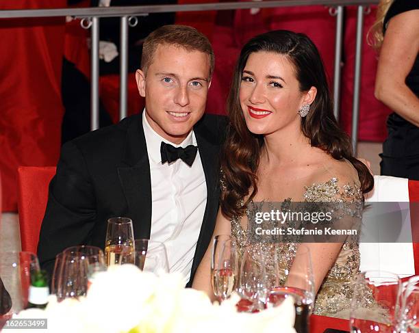 Jamie Beck and guest attend Chopard At 21st Annual Elton John AIDS Foundation Academy Awards Viewing Party at West Hollywood Park on February 24,...