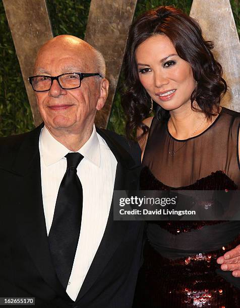 Rupert Murdoch And Wife Wendi Photos and Premium High Res Pictures