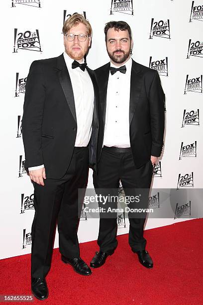 Producers Dan Janvey and Josh Penn attend to the Twentieth Century Fox and Fox Searchlight Pictures Academy Awards Nominees Party at Lure on February...