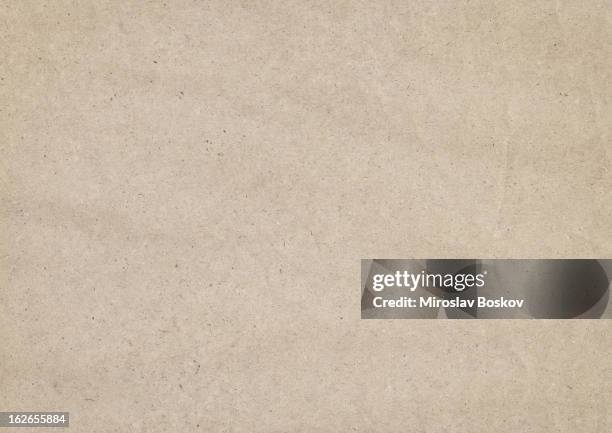 high resolution antique brown kraft recycled paper grunge texture - kraft paper stockfoto's en -beelden