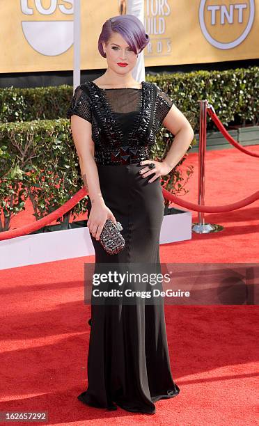 Personality Kelly Osbourne arrives at the 19th Annual Screen Actors Guild Awards at The Shrine Auditorium on January 27, 2013 in Los Angeles,...