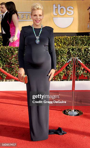 Actress Busy Philipps arrives at the 19th Annual Screen Actors Guild Awards at The Shrine Auditorium on January 27, 2013 in Los Angeles, California.