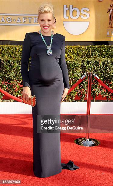 Actress Busy Philipps arrives at the 19th Annual Screen Actors Guild Awards at The Shrine Auditorium on January 27, 2013 in Los Angeles, California.