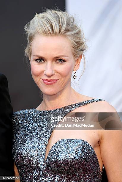 Naomi Watts arrives at the 85th Annual Academy Awards at Hollywood & Highland Center on February 24, 2013 in Hollywood, California.