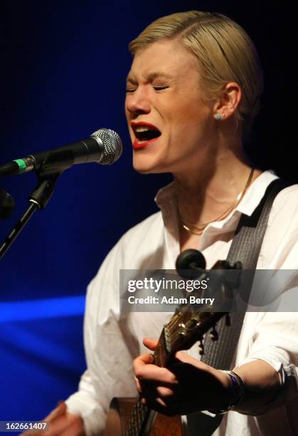 Trixie Whitley performs at the Postbahnhof on February 25, 2013 in Berlin, Germany.