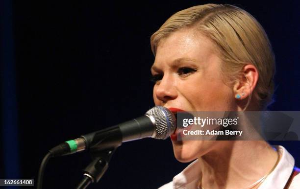 Trixie Whitley performs at the Postbahnhof on February 25, 2013 in Berlin, Germany.
