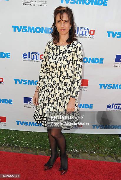 Marie Zamora attends an event hosted by the Consul General Of France, Mr. Axel Cruau, honoring the French nominees for the 85th Annual Academy Awards...