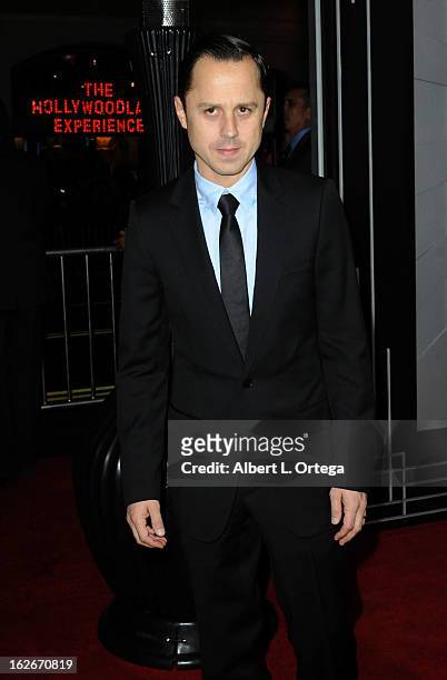 Actor Giovanni Ribisi arrives for The Los Angeles Premiere of "Gangster Squad" held at Grauman's Chinese Theatre on January 7, 2013 in Hollywood,...