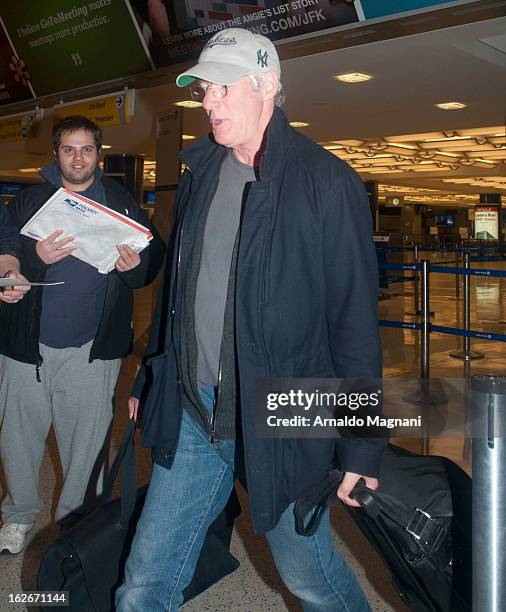 Richard Gere sighting on February 25, 2013 in New York City.