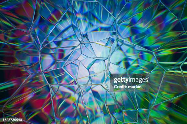 broken glass and technological fission - división fotografías e imágenes de stock