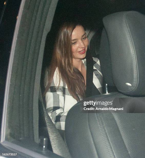 Miranda Kerr sighting on February 25, 2012 in New York City.