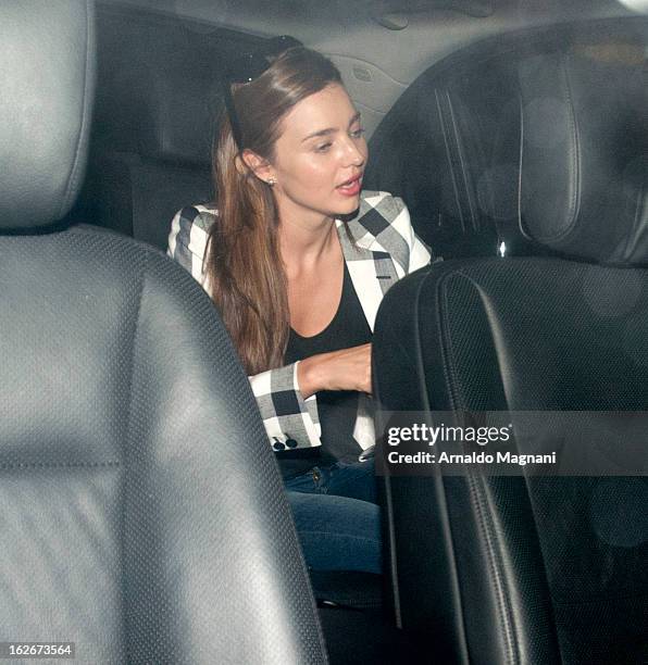 Miranda Kerr sighting on February 25, 2012 in New York City.