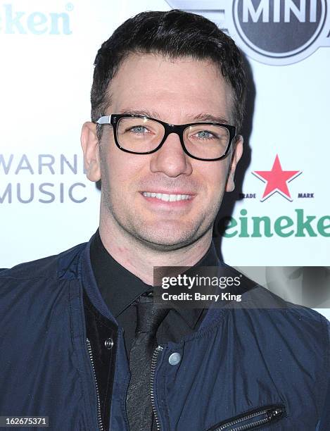 Singer JC Chasez attends the Warner Music Group 2013 Grammy celebration at Chateau Marmont on February 10, 2013 in Los Angeles, California.