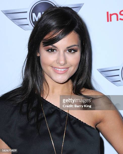 Singer Pia Toscano attends the Warner Music Group 2013 Grammy celebration at Chateau Marmont on February 10, 2013 in Los Angeles, California.