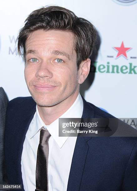 Singer Nate Ruess of the band fun. Attends the Warner Music Group 2013 Grammy celebration at Chateau Marmont on February 10, 2013 in Los Angeles,...