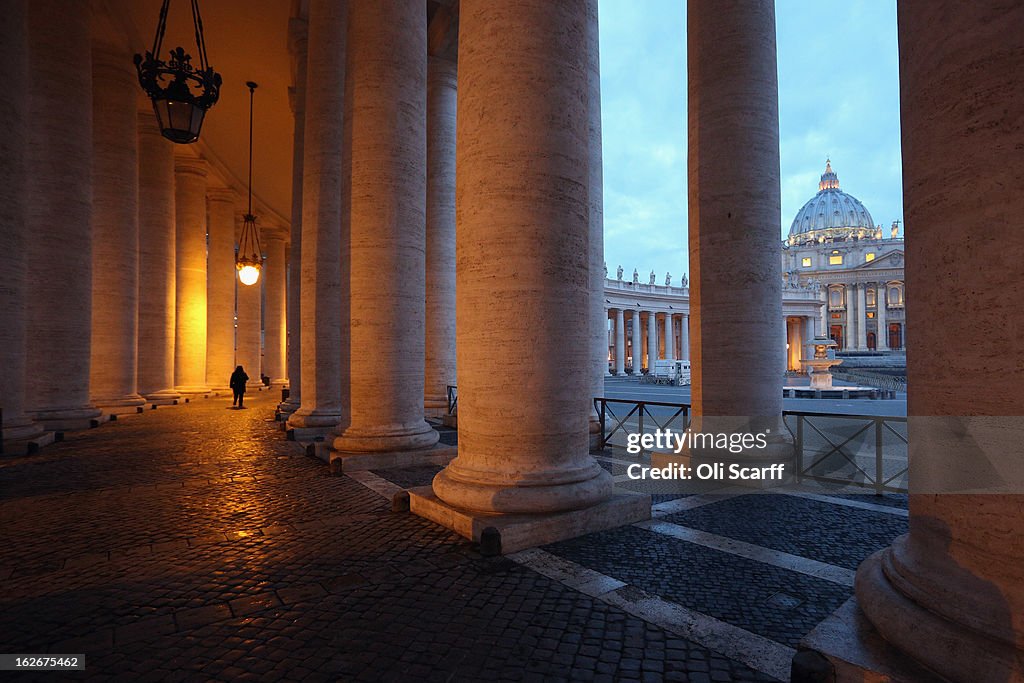 The Vatican Prepares For The Departure This Week Of Pope Benedict XVI