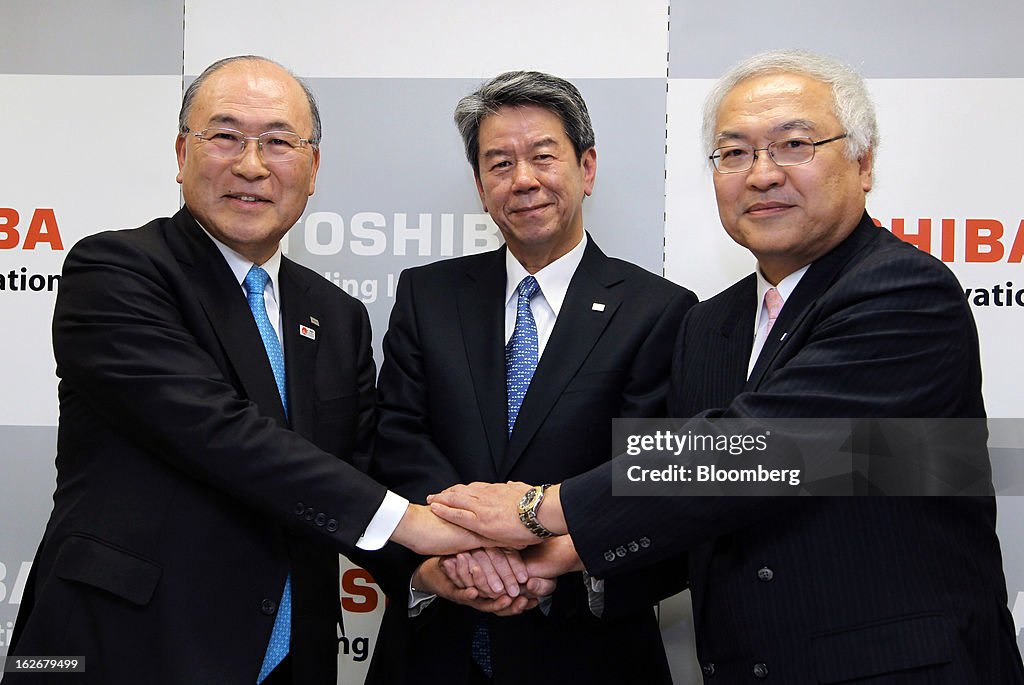 Toshiba Incoming CEO Hisao Tanaka News Conference