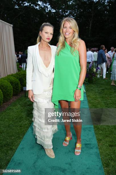 Skaiste Calkaite and Ceci Avedon attend Amy and Gary Green's the Footprint of Life Gala at Private Residence on August 24, 2023 in Bridgehampton, NY.