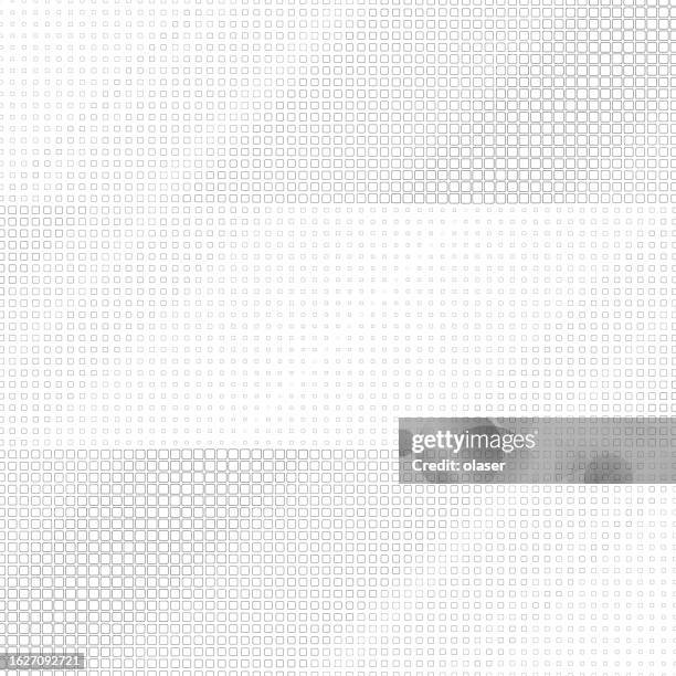 duotone stripes with horizontal patterns of fading rounded-square outlines, blending geometry size gradation. - gradation stock illustrations