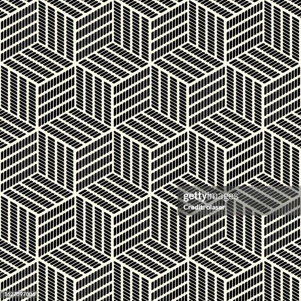Vector Cube Pattern Cube Pattern Sides Made Of Dots In Four Columns High-Res Vector Graphic ...