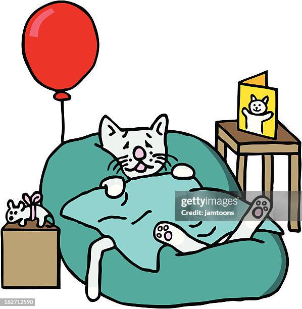 Sad Cat Drawing High Res Illustrations - Getty Images