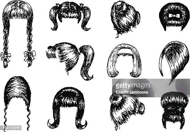 1960s hairdos - beehive hair 幅插畫檔、美工圖案、卡通及圖標