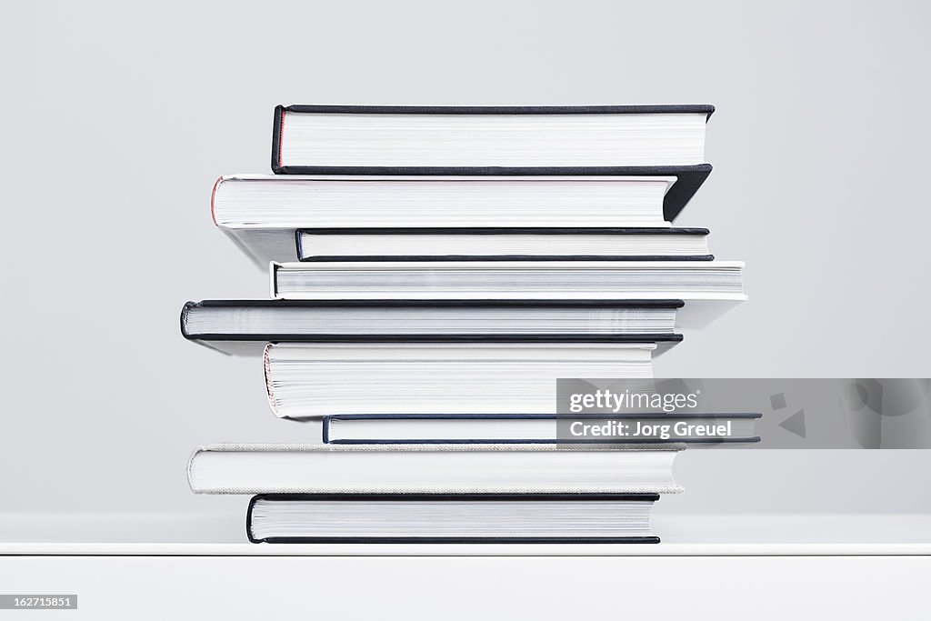 A stack of books